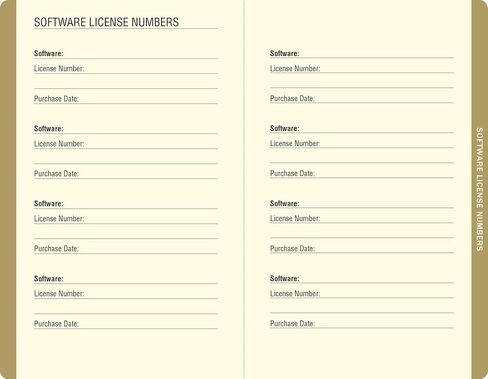 Marble Internet Address & Password Logbook (removable cover band for security) in Saudi Arabia