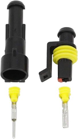 5 مجموعات 2 دبوس 1.5 ملم سلسلة موصلات DJ7021-1.5-11/21 موصل سلك كهربائي مقاوم للماء، موصل مصباح زينون موصلات السيارات in Kuwait