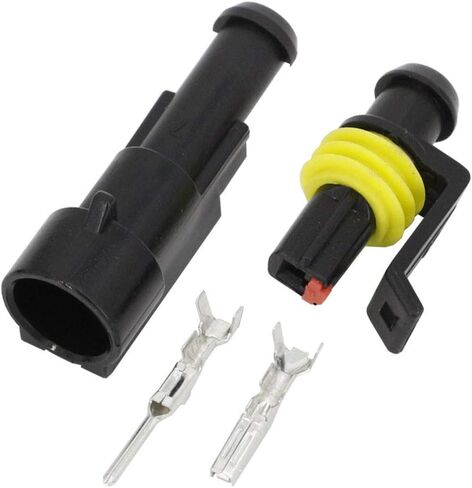 5 مجموعات 2 دبوس 1.5 ملم سلسلة موصلات DJ7021-1.5-11/21 موصل سلك كهربائي مقاوم للماء، موصل مصباح زينون موصلات السيارات in Kuwait