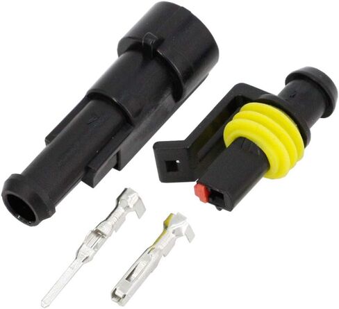 5 مجموعات 2 دبوس 1.5 ملم سلسلة موصلات DJ7021-1.5-11/21 موصل سلك كهربائي مقاوم للماء، موصل مصباح زينون موصلات السيارات in Kuwait