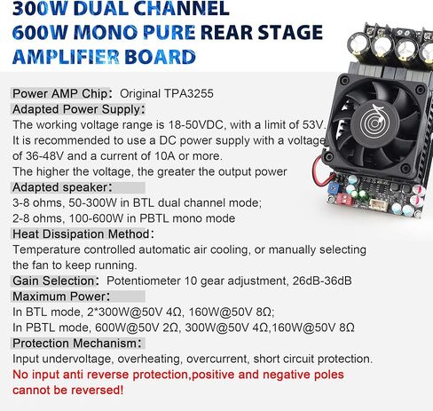 ZK-3002 مكبر للصوت مجلس 300 واط ثنائي القناة ، 600 واط أحادية TPA3255 رقاقة نقية الخلفية المرحلة مكبر كهربائي المجلس in Kuwait