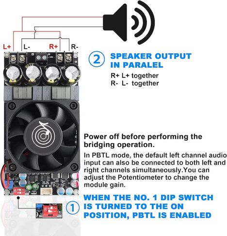 ZK-3002 مكبر للصوت مجلس 300 واط ثنائي القناة ، 600 واط أحادية TPA3255 رقاقة نقية الخلفية المرحلة مكبر كهربائي المجلس in Kuwait