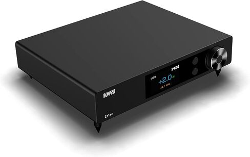 SMSL VMV D1se2 Hi-res MQA-CD ES9039MSPRO Chip DSD512، 768kHZ/32Bit Bluetooth 5.0 وحدة فك ترميز ستيريو سطح المكتب USB/I²s/الإدخال البصري، وحدة فك ترميز RCA/XLR مع جهاز تحكم عن بعد in Saudi Arabia