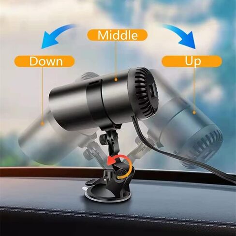 12V Portable Heater for Car 12V 150W Car Heater That Plugs into Cigarette Lighter,12V Windshield De-icers Fast Heating & Cooling Fan Cars Defogger Space Heater for Various Cars in Kuwait