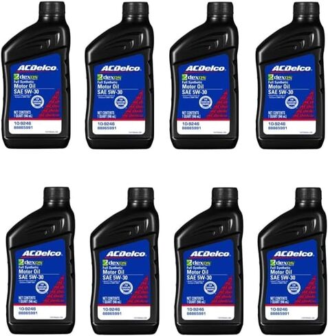 زيت محرك اصطناعي كامل من ايه سي ديلكو 109246 SAE 5W-30 dexos1 Gen 2، 1 كوارت (8 عبوات) in Saudi Arabia