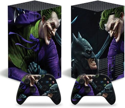 ملصق جلدي واقٍ من الفينيل لجهاز Xbox Serie X Joker وBatman in Kuwait
