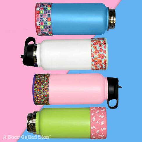 Silicone Water Bottle Boot for Hydro Flask, YETI, Owala, Simple Modern, HydroFlask Tumbler Bottles | WIDE | Black Rodeo in Saudi Arabia