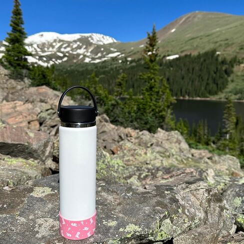 Silicone Water Bottle Boot for Hydro Flask, YETI, Owala, Simple Modern, HydroFlask Tumbler Bottles | WIDE | Black Rodeo in Saudi Arabia
