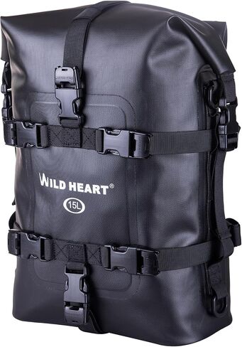 WILD HEART Waterproof Motorcycle Dry Bag Crash Bar Bags Motorcycle Bag used as Motorcycle Luggage Sissy Bar Back Seat Saddle Rack Rear Fender Pouch Dirt Bike Gear Side Tool Bag Pack for moto ATV in Saudi Arabia