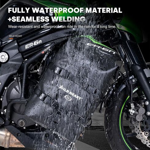 WILD HEART Waterproof Motorcycle Dry Bag Crash Bar Bags Motorcycle Bag used as Motorcycle Luggage Sissy Bar Back Seat Saddle Rack Rear Fender Pouch Dirt Bike Gear Side Tool Bag Pack for moto ATV in Saudi Arabia