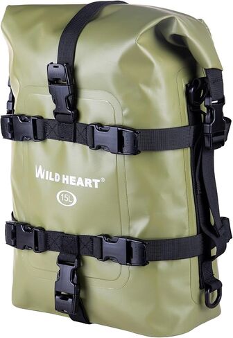 WILD HEART Waterproof Motorcycle Dry Bag Crash Bar Bags Motorcycle Bag used as Motorcycle Luggage Sissy Bar Back Seat Saddle Rack Rear Fender Pouch Dirt Bike Gear Side Tool Bag Pack for moto ATV in Saudi Arabia