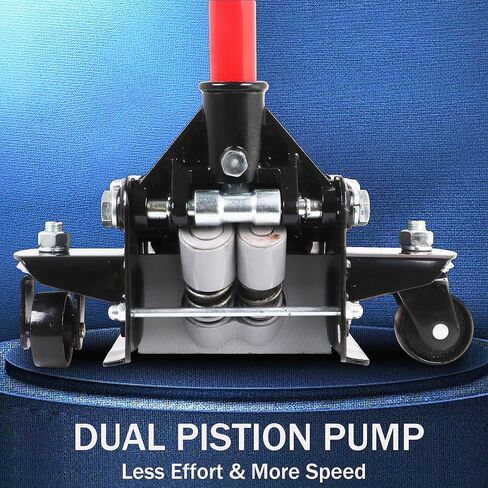 Floor Jack, Low Profile 4 Tons Jack, Heavy Duty Dual Pump Hydraulic Car Lift with 360 Degree Swivel casters in Kuwait