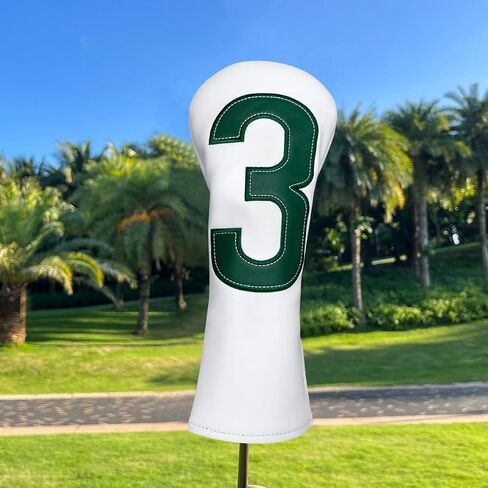 Large Number Golf Headcovers for Driver, 3, 5 Woods and Hybrids - 6 Options for Different Needs, fits for All Brand (Golf Driver Headcover, 3/5 Wood Cover, Hybrid Cover) in Saudi Arabia