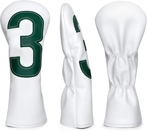 Large Number Golf Headcovers for Driver, 3, 5 Woods and Hybrids - 6 Options for Different Needs, fits for All Brand (Golf Driver Headcover, 3/5 Wood Cover, Hybrid Cover) in Saudi Arabia