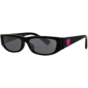 Versace Kids VK 4002U GB1/6G Black Plastic Rectangle Sunglasses Grey Mirror Lens