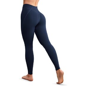AVGO Workout Leggings for Women Tummy Control 25" - V Shaped Butt Lifting Gym Yoga Pants High Waisted & No Front Seam