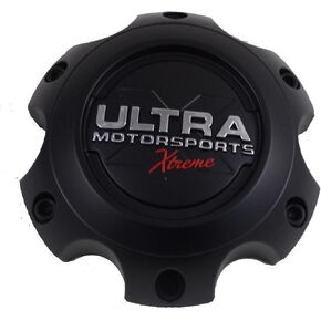 Ultra Motorsports Extreme 6 Lug Black Wheel Center Cap (Qty 1) Pn: 89-9765SBX