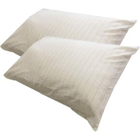 2PC Grounding Pillowcase 7% Sliver Fiber Conductive Sleep Therapy Grounding Pillowcase Pillow Cover 20 * 30 Inch