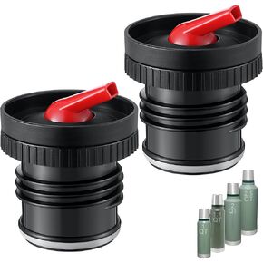 2 Pack Thermal Stopper Pico De Mate Replacement Compatible with Stanley 1.1QT, 1.5QT, 2QT Classic Thermal Bottle, 2 In 1 Vacuum Stopper Insulated Wide Mouth Bottle Lid for Yerba Mate Drinking