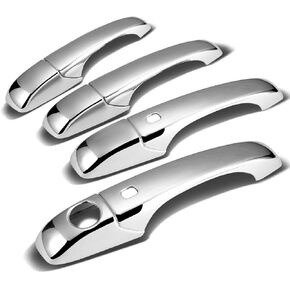 Chrome Door Handle Cover Smart Key Version for 2011-2013 Jeep Grand Cherokee + Patriot