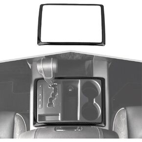 Gear Shift Panel Trim Cover Interior Decoration Kit Fit for RAM 2010-2012, Black with Carbon Fiber Finish