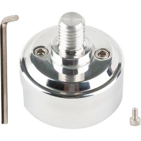 70589B 1/2"-13 Thread-On Shift Knob Chrome Mounting Adapter Compatible with Eaton Fuller Style 13/15/18 Shifter