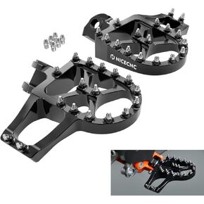 مسند قدم الدراجات النارية السوداء مسند قدم القدم متوافق مع KTM 125-450 SX SX-F 98-15 125-530 EXC-F 98-16 150-300 XC 250XC-F 200-530 XC-W XCF-W 06-16 690ENDURO R SMC R 08-23 ،