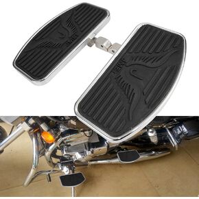 Motorcycle Foot Pegs Floorboard Front/Rear passenger Compatible with Honda Magna VF250/VT250/VF750 Yamaha V-STAR DragStar XVS 650 / Virago XV125/250/400 Pair 1994-2013 (Front)