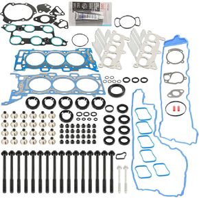 PHILTOP HS26376PT-5 Head Gasket Set, Compatible with 2009-2016 Traverse, 2009-2016 Acadia, 2009-2016 Enclave, 2009-2010 Outlook, Cylinder Head Gasket Kits with Bolts - 37PCS