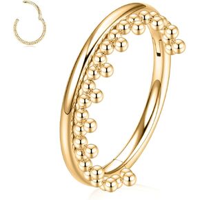 Funlmo 316L Surgical Steel Vane Ring حلقة غضروف محارة Helix Daith Rook Tragus Percing Jewelry Septum Jewelry