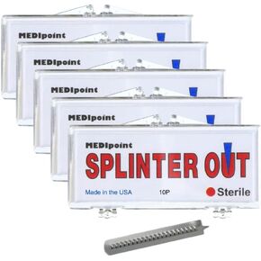 Medipoint Splinter-Out ، علبة بلاستيكية 10 عدادات (حزمة من 5)
