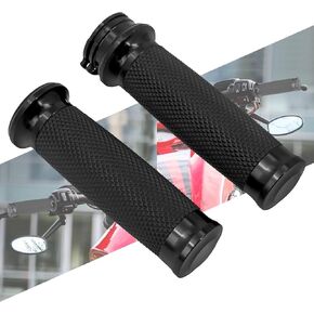 Motorcycle Handlebar Grips for 1" 25mm Handle Bars Universal Fit for Harley Touring Dyna Softail Sportster XL 883 1200 Chrome in Kuwait