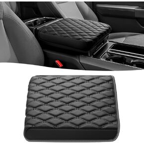 Panda Giant Custom Custom for Truck Center Console Cover for Ford 2021 2022 2023 2024 2025 F150 Console Surface Console (ليس لـ F250 F350 F450) ، حامي وحدة التحكم في مسند جلود مقاومة للماء ، الأسود ، الأسود