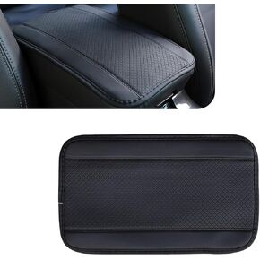 1 PC CAR CAN CENCEL CENTOLE PRAD ، 12.3 "× 7.5" PU Leather Leather غير قابلة للانزلاق لجميع الفصول ، غطاء حماية الغبار ، Universal for Cars (أسود)