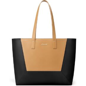 LOVEVOOK Vegan Leather Tote Bag for Women Top Handle Purses and Handbags Casual Work Tote Travel Shoulder Bag for Ladies