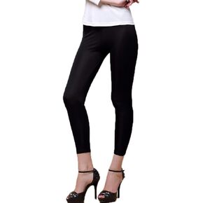 Women 100% Pure Silk Underwear Shirt Stretchy Legging Safety Wear Home Wear Cropped Pants