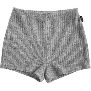 SOLY HUX Women's Biker Shorts Ribbed Knit Elastic High Waisted Leggings Shorts Summer Stretchy Pants