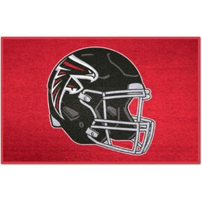 FANMATS 5668 Atlanta Falcons Starter Mat Accent Rug - 19in. x 30in. | Sports Fan Home Decor Rug and Tailgating Mat - Red, Falcons Helmet Logo