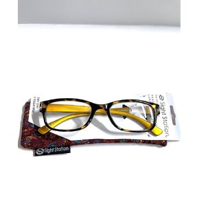 Foster Grant Sight Station the art of eyewear Heather Havana tortoise rectangular 1.00