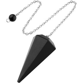 ZHIYUXI Lapis Lazuli Pendulum Crystal Witchcraft Supplies Reiki Supplies Blue Crystal Pendulum Necklace Dowsing Divination Tools Pendulos De Energia in Kuwait