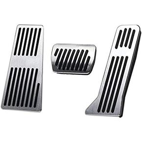 No Drilling Aluminum Car Foot Rest Fuel Brake at/MT Pedals Compatible with Mazda 3 Mazda 6 CX-5 2013-2016(at 3pc)