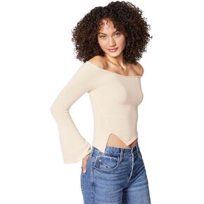 florence by mills Women's Barre Collection Off-The-Shoulder Top