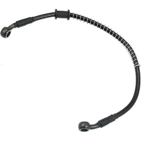 Motoforti 40cm 15.75" 10mm 28 Degree Motorcycle Braided Brake Clutch Oil Hoses Line Pipe Clutch Throttle Gas Line Fuel Pipe Black for ATV for Dirt Bike Long-lasting