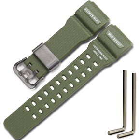 GG-1000 Resin Replacement Strap Compatible with Casio Master of G MUDMASTER GG-1000-1A3JF Mens GG-1000-1A5CR GG-1000-1A3J GWG-100-1A8JF Wristband Bracelet