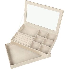 Hives & Honey Jaclyn Stackable Jewelry Tray Jewelry Organizer, Gold