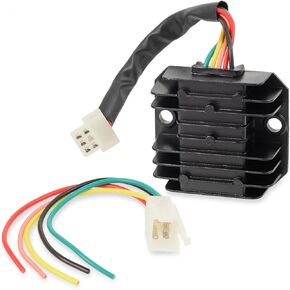 12V 5 Wire AC Voltage Regulator Rectifier for CG 125cc 200cc 250cc GY6 125cc 150cc 200cc 250cc Engine ATV Dirt Bike Go Kart Scooter Moped