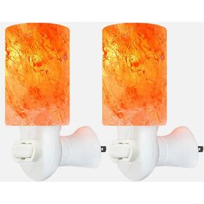 Himalayan Rock Salt Night Light Light Shape 2Pack