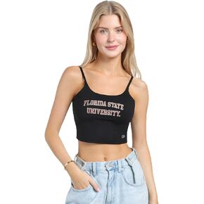 HYPE AND VICE Florida State Seminoles Bra Tank Top - Black, XS