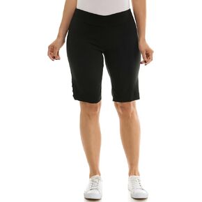Zac & Rachel Women's Pull on Millenium Skimmer Short with Side Stiching Detail