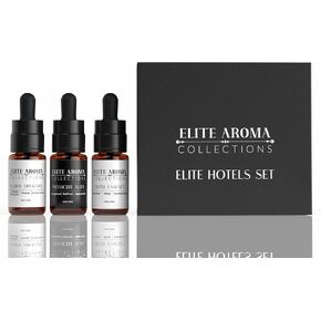 Elite Hotel Fragrance Oils Gift Set (3 Pack) - Midnight Aura, Divine Essence, Global Opulence - Luxury Hotel Scents for Diffusers & Aromatherapy - 0.3